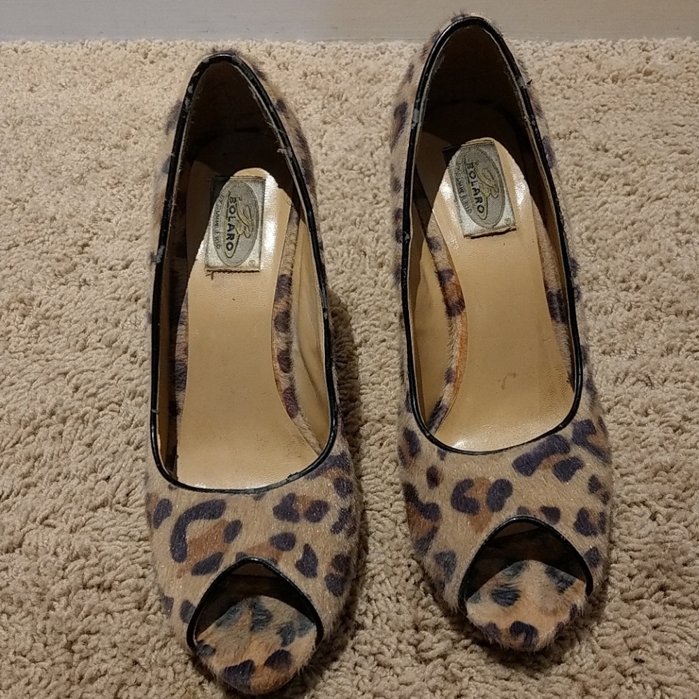 Leopard high heels